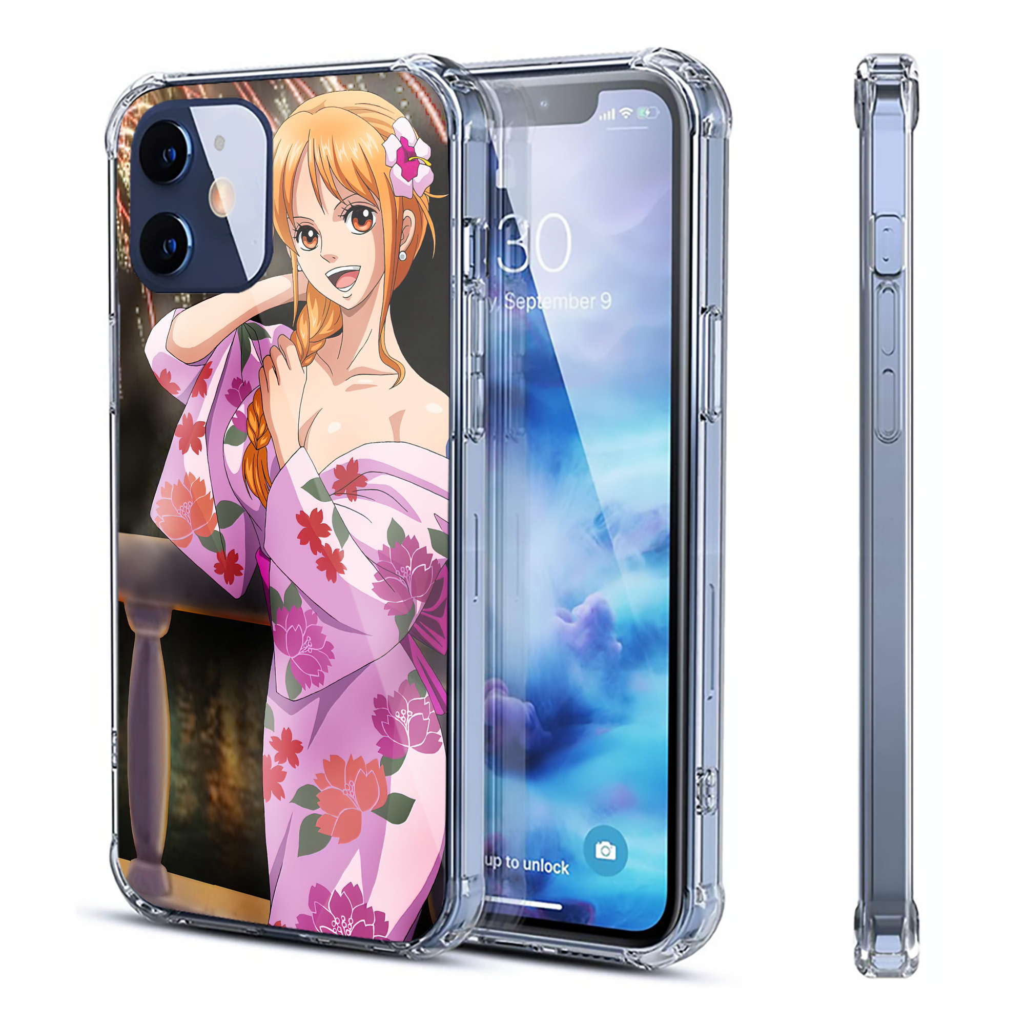 （画像用） ワンピース ONE PIECE 【iPhone 12シリーズ対応】透明スマホケース（クリアソフトケース）